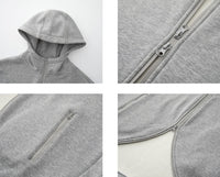 Curved Zip Hooded Sweatjacket_BDHL6527