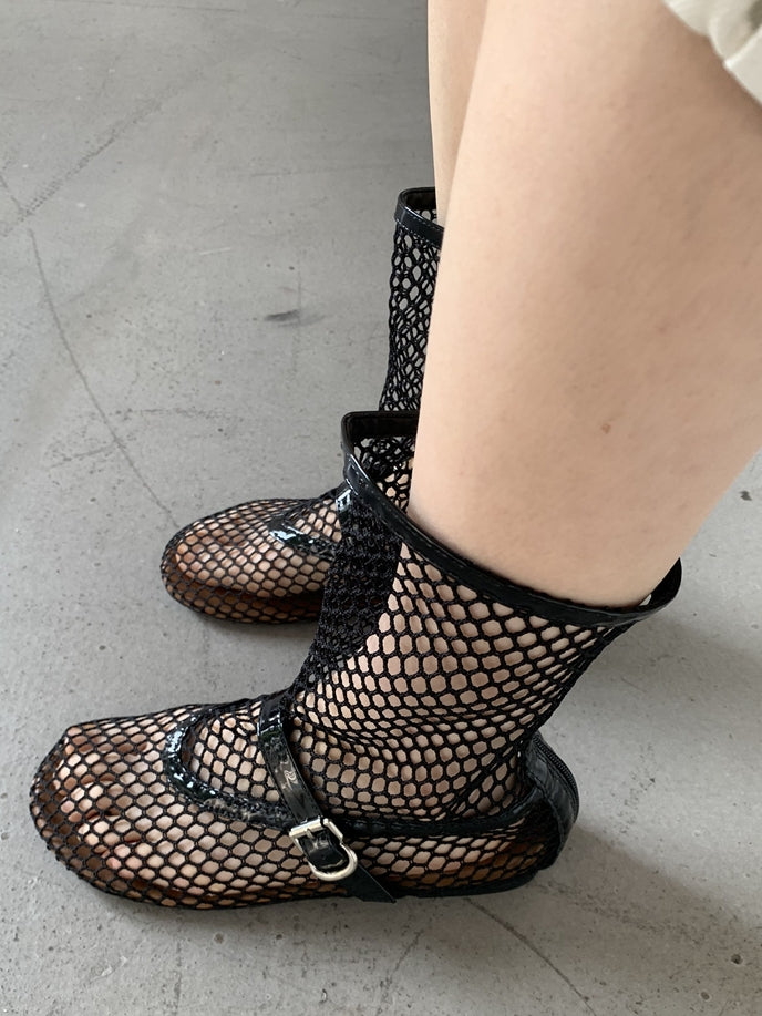 Mesh Fishnet Sandals_BDHL7460