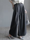 Pleated Drawstring Wide Pants_BDHL7763