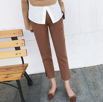Cropped straight carrot pants_BDHL5361