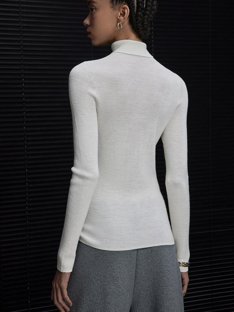 White Turtleneck Retro Knit_BDHL6583