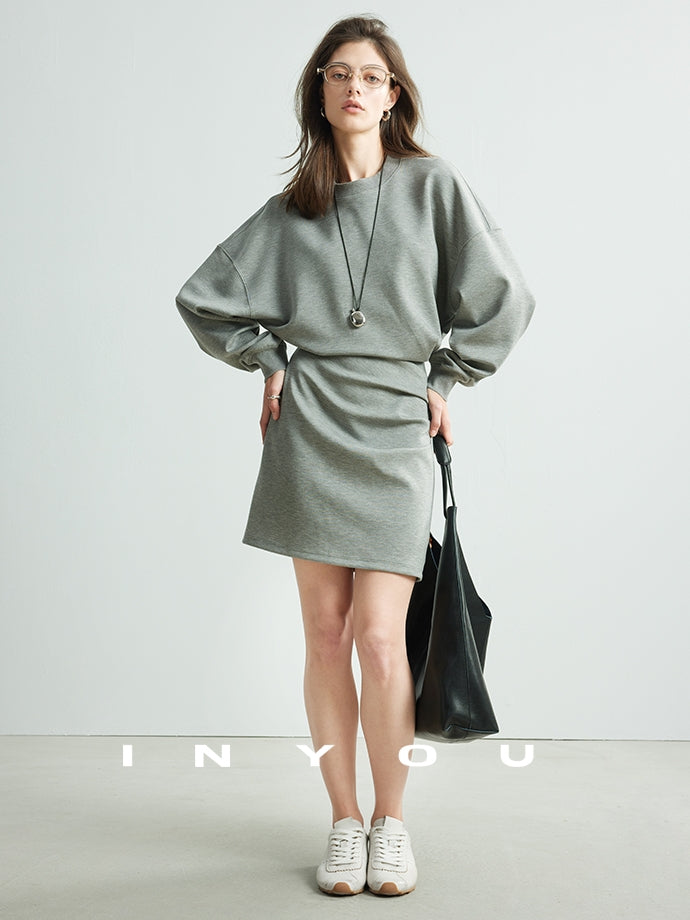 Short Length Sweatshirt Dress_BDHL6939