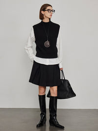 Half-Turtleneck Vest or Cardigan_BDHL6441