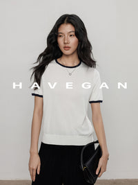 Lightweight Contrast Color Tops_BDHL7401