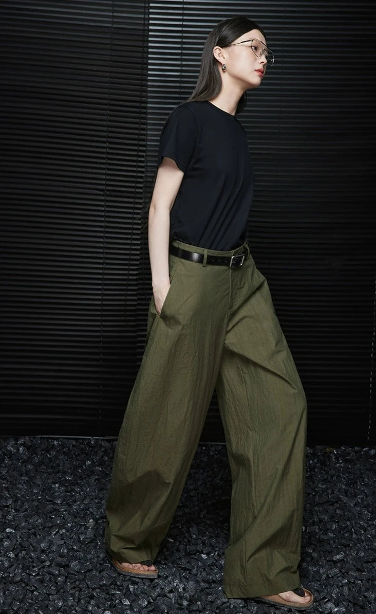 Loose Drape Thin Wide-Leg Pants_BDHL6040