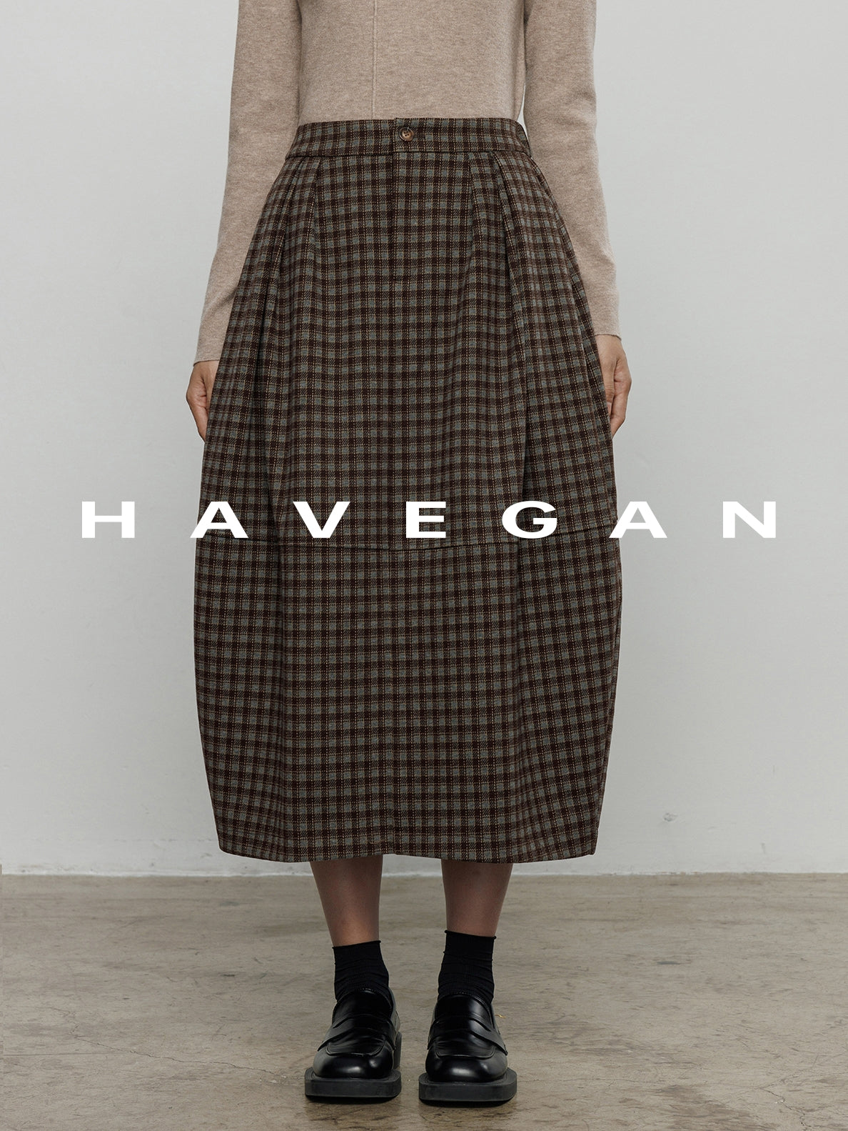 不對稱領針織上衣_BDHL7959