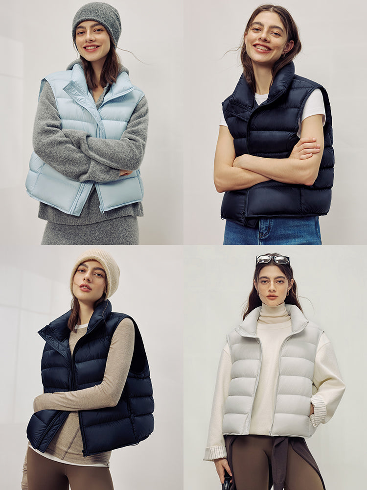 Stand-Collar Down Vest_BDHL7987