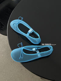 Ribbon Sheer Flat Shoes_BDHL7444