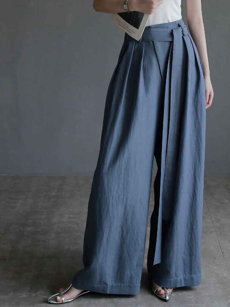 Spring Summer Loose Wide-Leg Trousers_BDHL7304