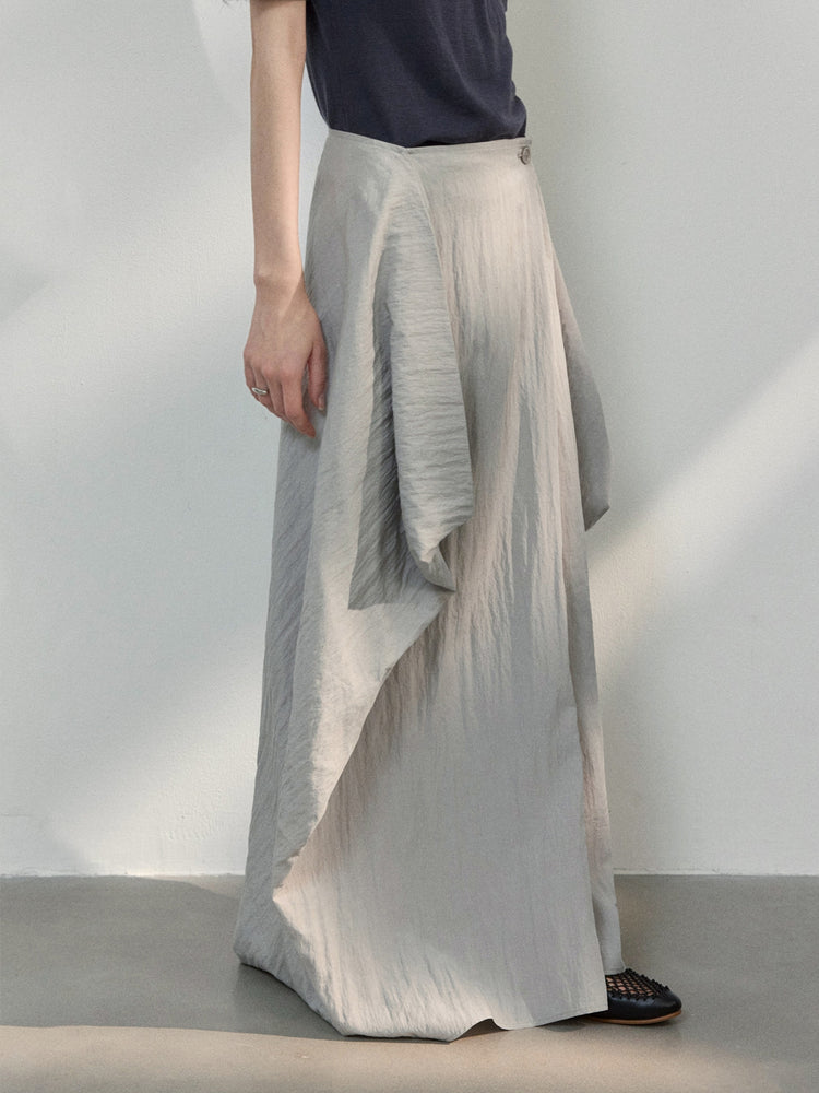 Cocoon Shape Long Skirt_BDHL7482