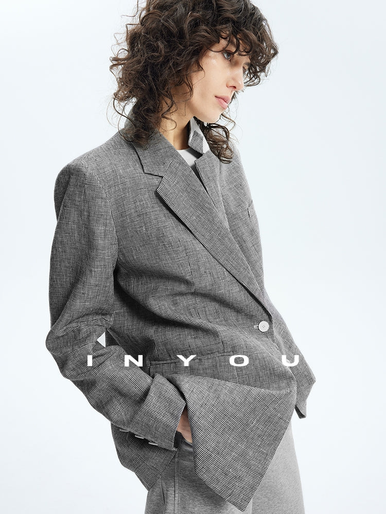 Staggered Lattice Suit Jacket_BDHL7173
