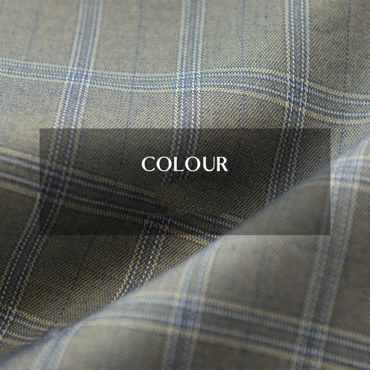 Chequered Collarless Jacket_BDHL7154