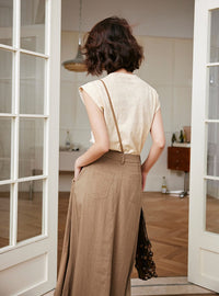 One-Shoulder Strap Skirt_BDHL6253