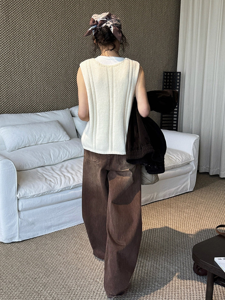 Double-Zip Sleeveless Tops_BDHL8150