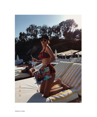 Split High Waist Tartan Check Bikini_HL3232