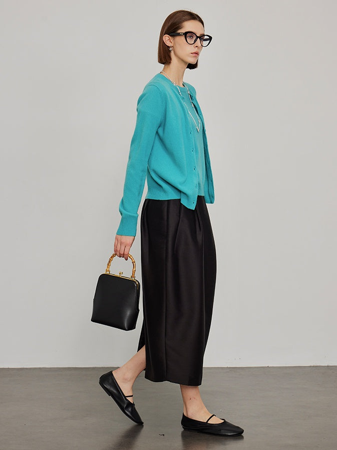 High-Waisted Pleated Bud Skirt_BDHL6491