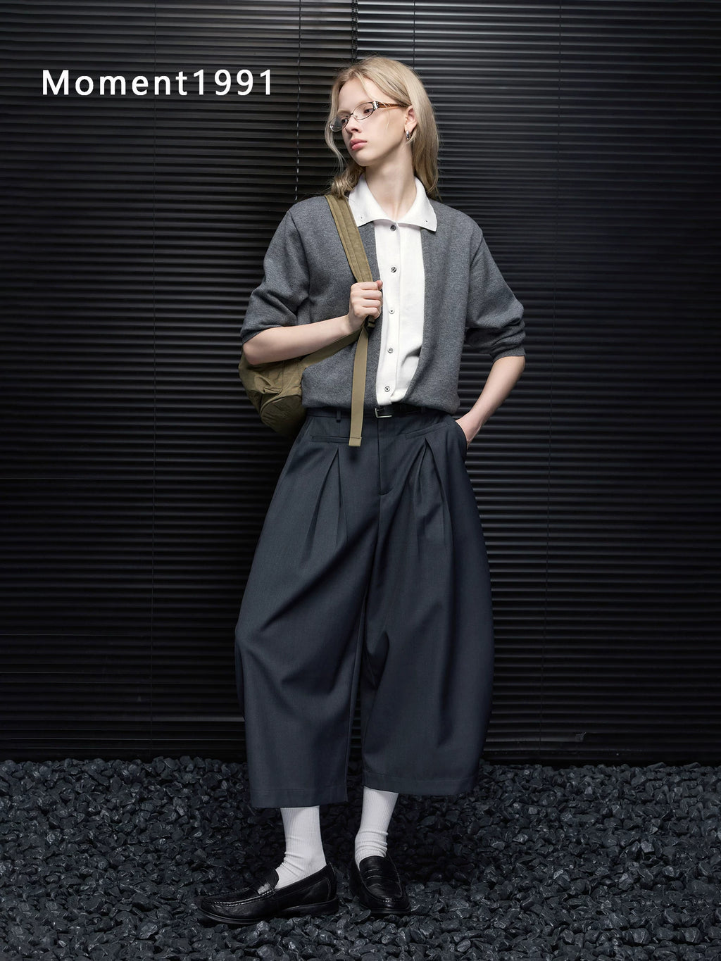 Layered Look Collared Knit Cardigan_BDHL8411