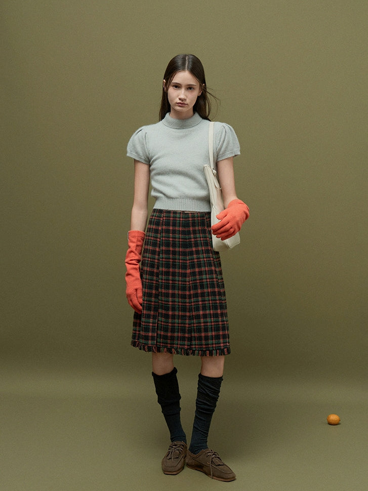 Bubble-Sleeve Turtleneck Knit_BDHL8159