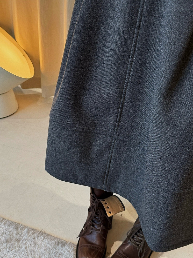 Patchwork A-Line Midi Skirt_BDHL8153