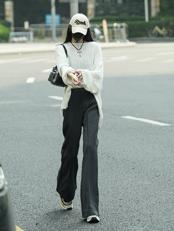 High Waist Loose Flared Pants_BDHL6434