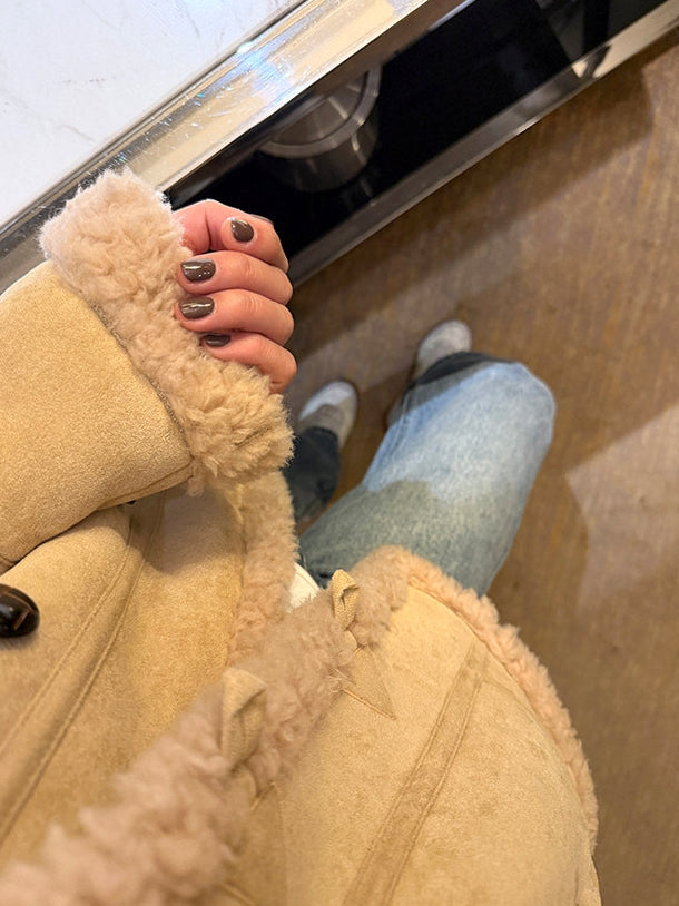 Stand-collar short-length jacket_BDHL8126