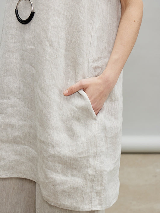 Loose Sleeveless Vest Or Wide Pants_BDHL7190