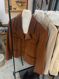 Corduroy Single-Breasted Jacket_BDHL6644