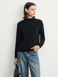 Half-Turtleneck Ribbed Knit_BDHL6543