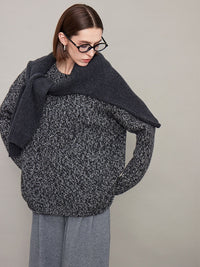 Snowflake Patterned Large Pullover_BDHL6611