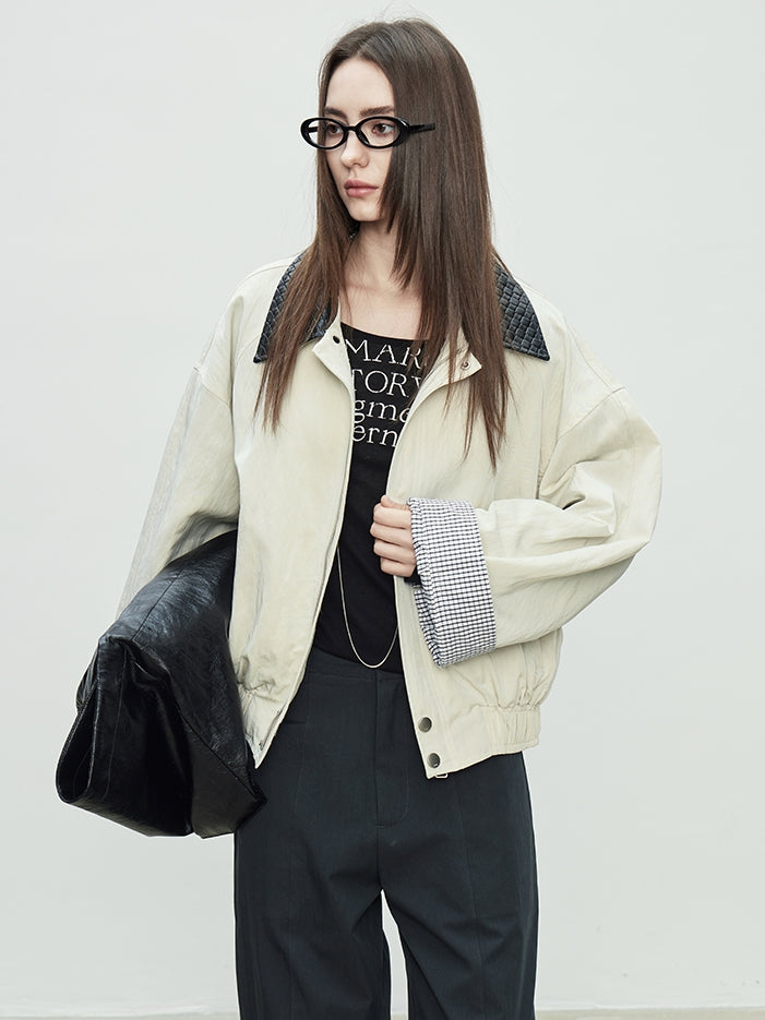 Loose-Stitched Retro Lapel Jacket_BDHL7084