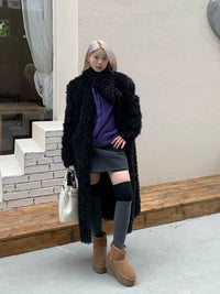 High Neck Thick Knitted Cardigan_BDHL6825