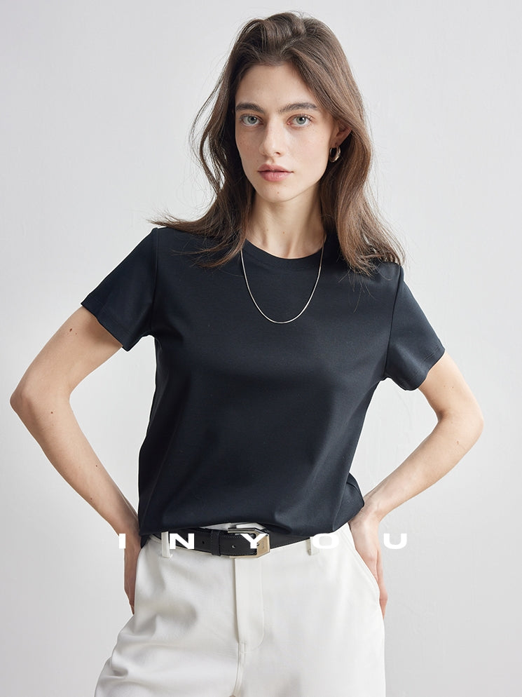 Straight Shoulder T-Shirt_BDHL7179