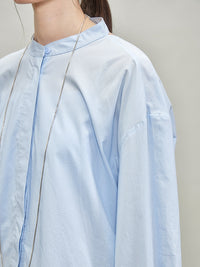 Back Drawstring Pleated Tops_BDHL7335