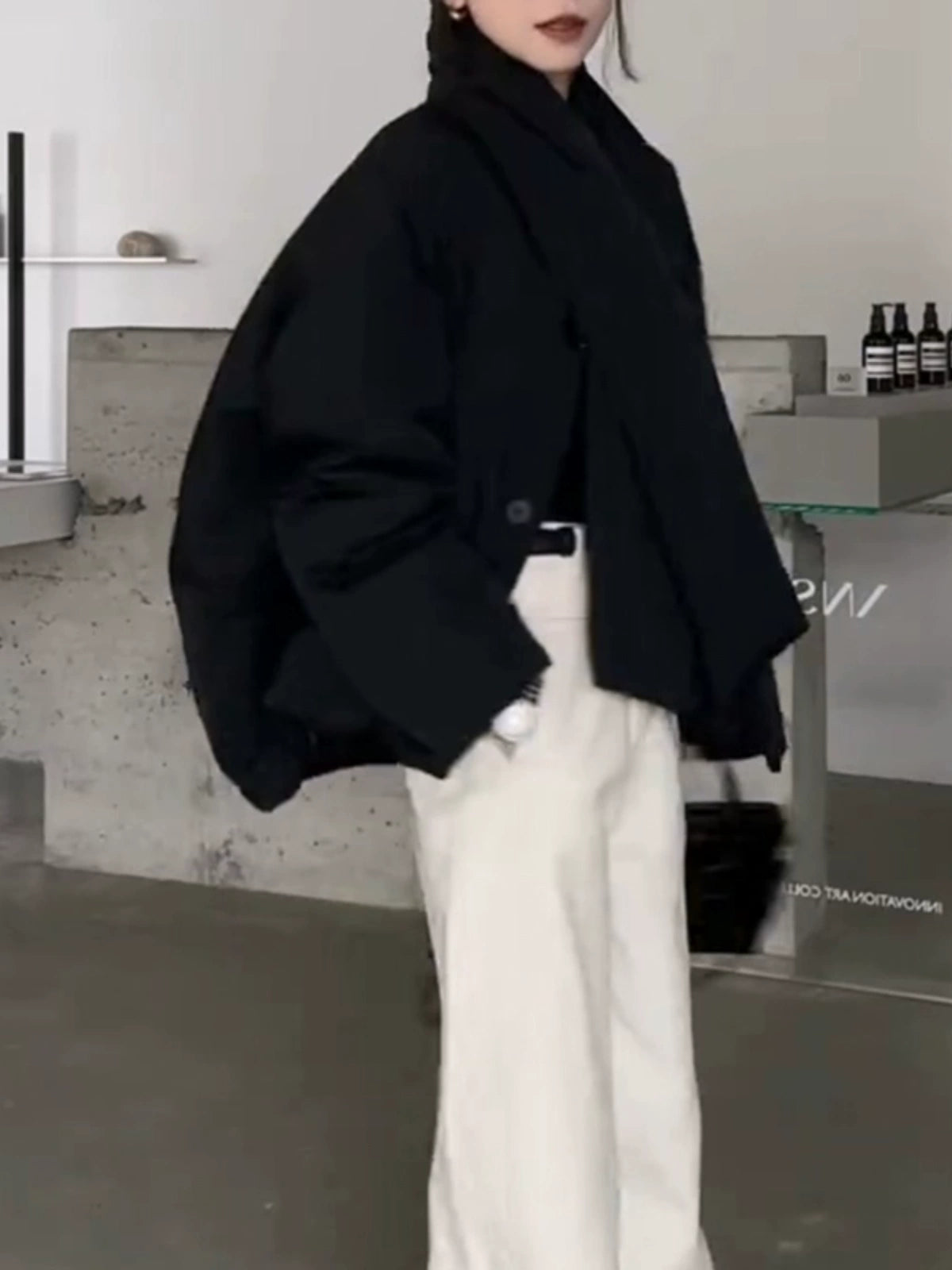 Black padded jacket_BDHL8030