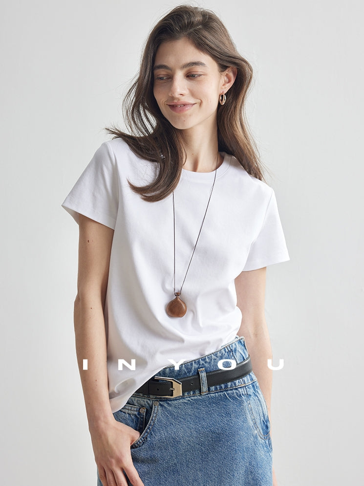 Straight Shoulder T-Shirt_BDHL7179
