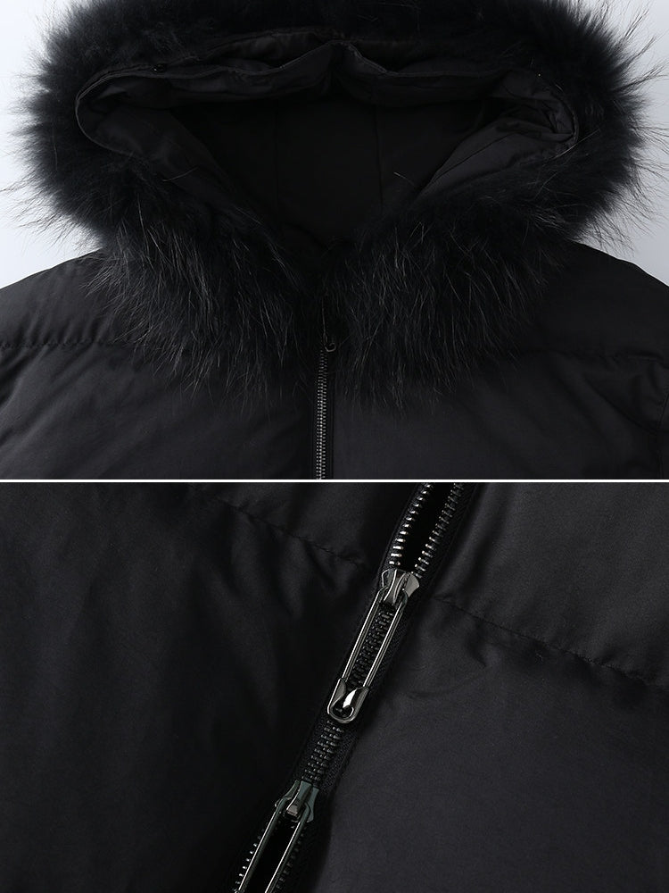 仿毛皮短版羽絨外套_BDHL8080