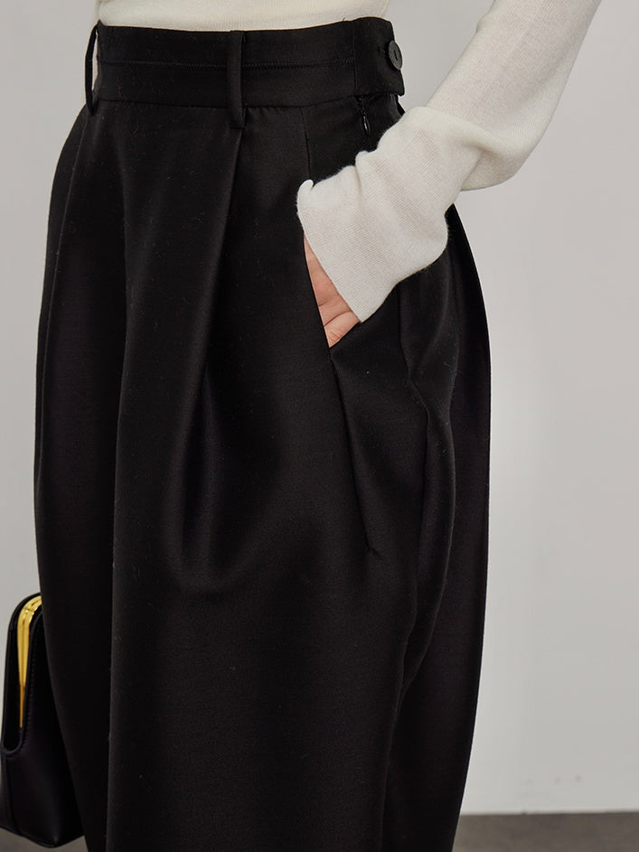 High-Waisted Pleated Bud Skirt_BDHL6491