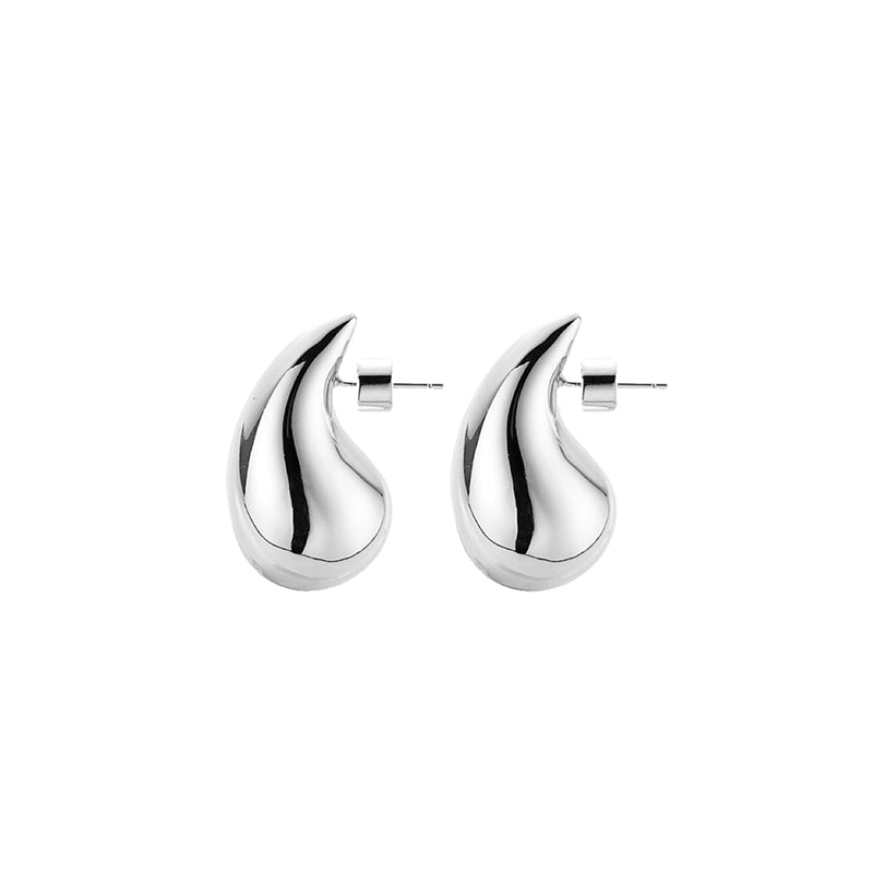 Water drop pierce or ear clips_BDHL5561