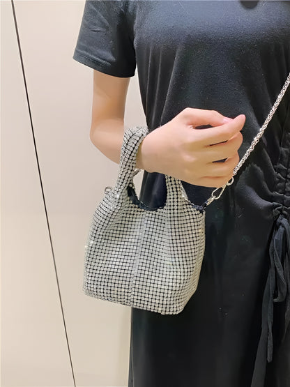 Rhinestone Bucket Bag_BDHL6301