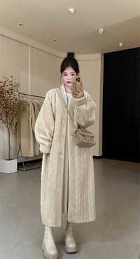 Winter twist cardigan coat_BDHL5353