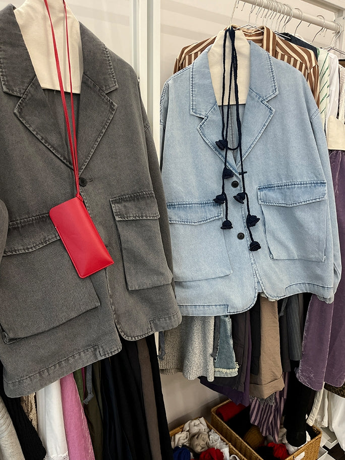 Loose Casual Denim Jacket_BDHL7250