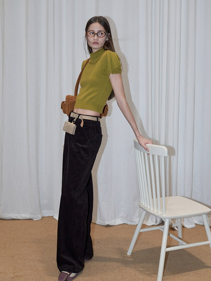 Bubble-Sleeve Turtleneck Knit_BDHL8159