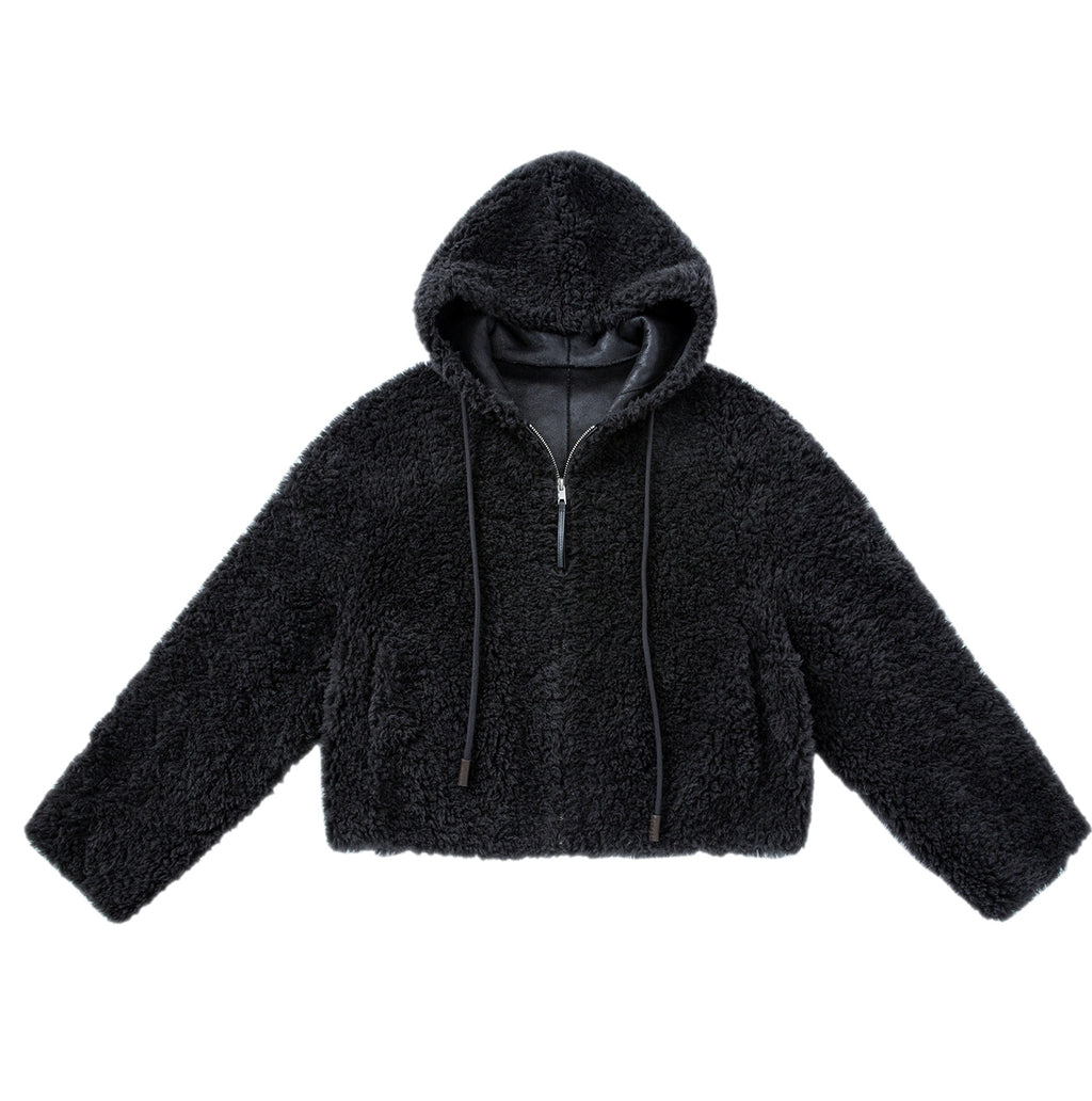 Hooded Zip-Up Short Jacket_BDHL8046