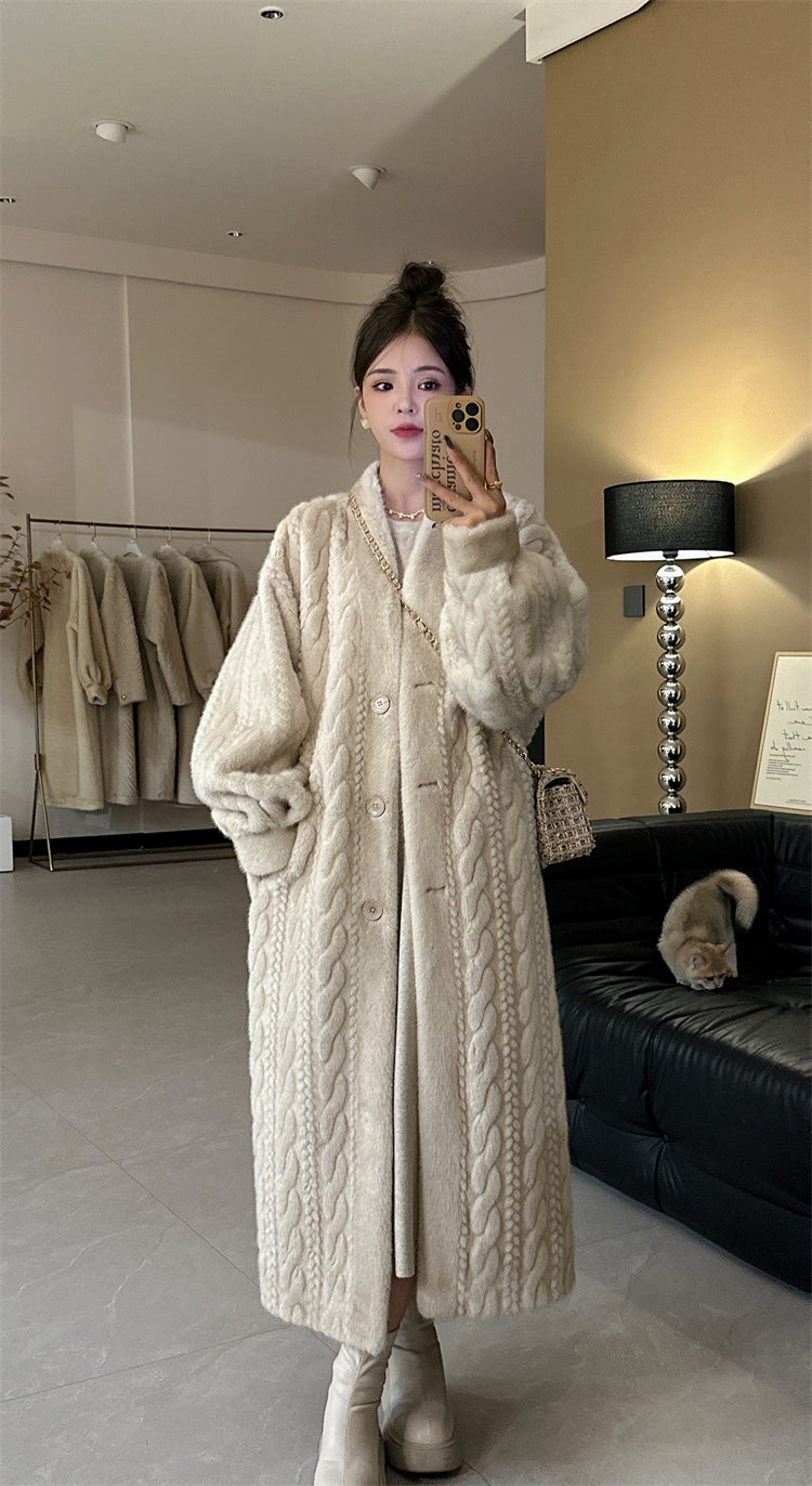 Winter twist cardigan coat_BDHL5353