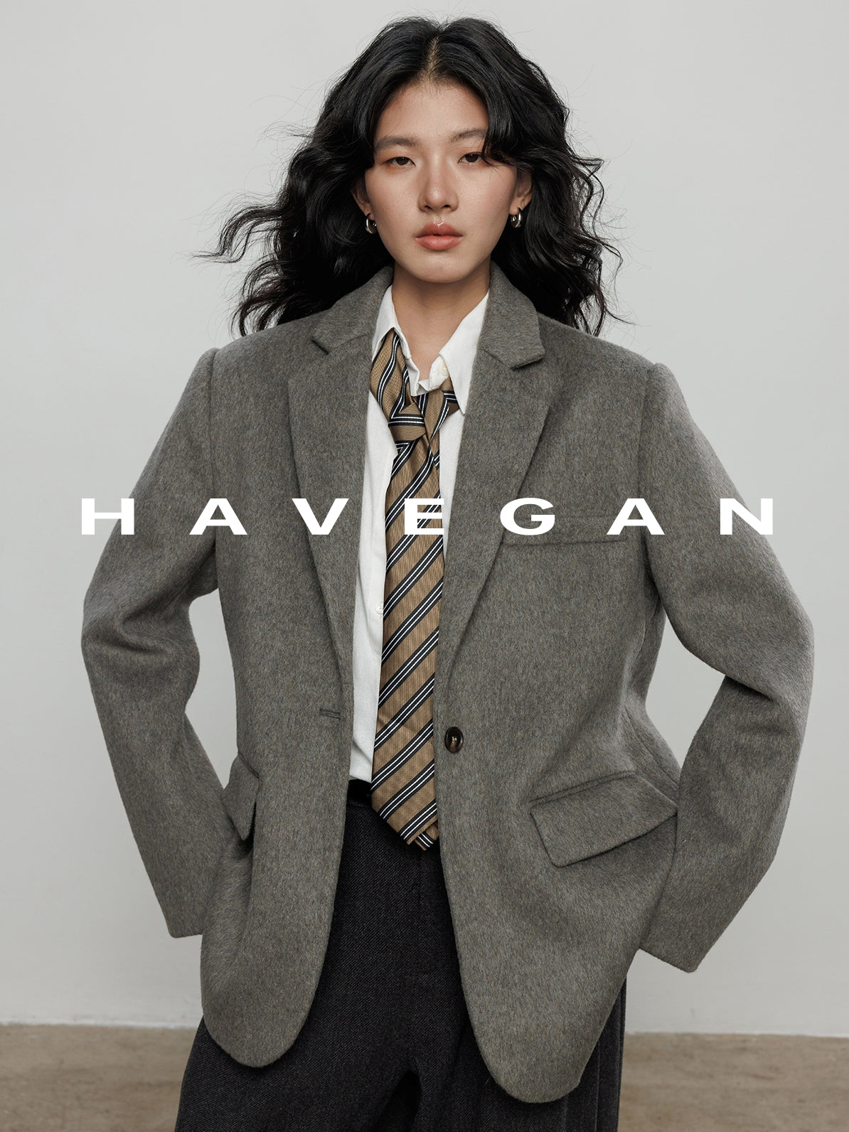 復古磨毛西裝外套_BDHL7963