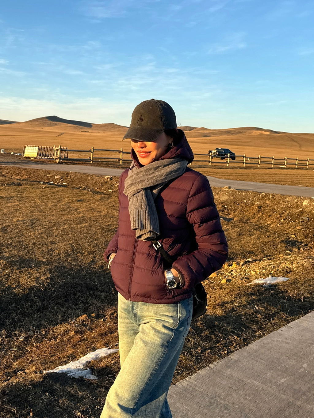 Light Slim Hooded Short Down Jacket_BDHL8028