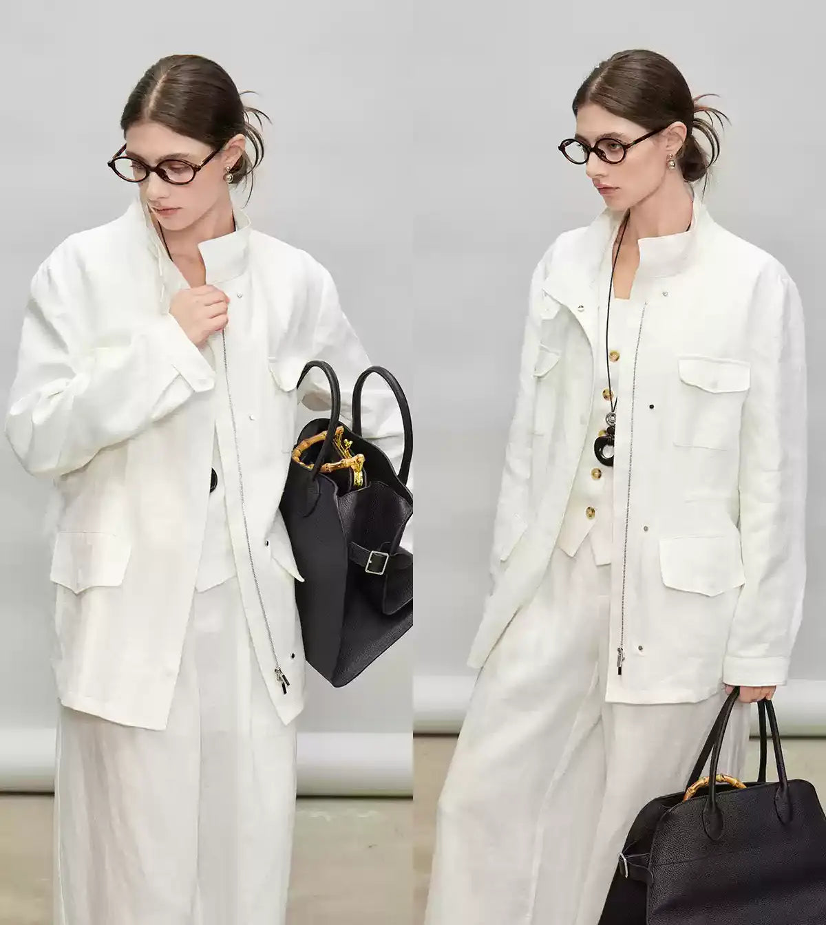 Stand-Up Collar Shirt Jacket_BDHL7278