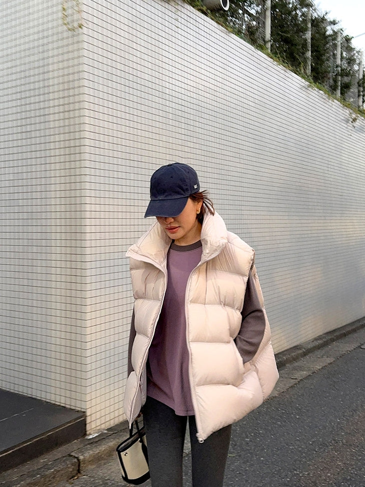 立領羽絨背心外套_BDHL8052