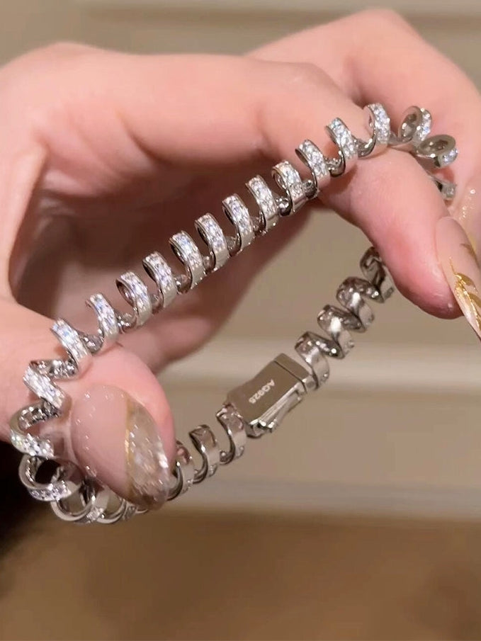 閃亮捲曲繩手鍊_BDHL8054