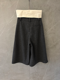 Thick Floor-Leg Cropped Pants_BDHL6806